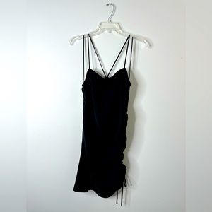 Nordstrom Ruched Black Dress